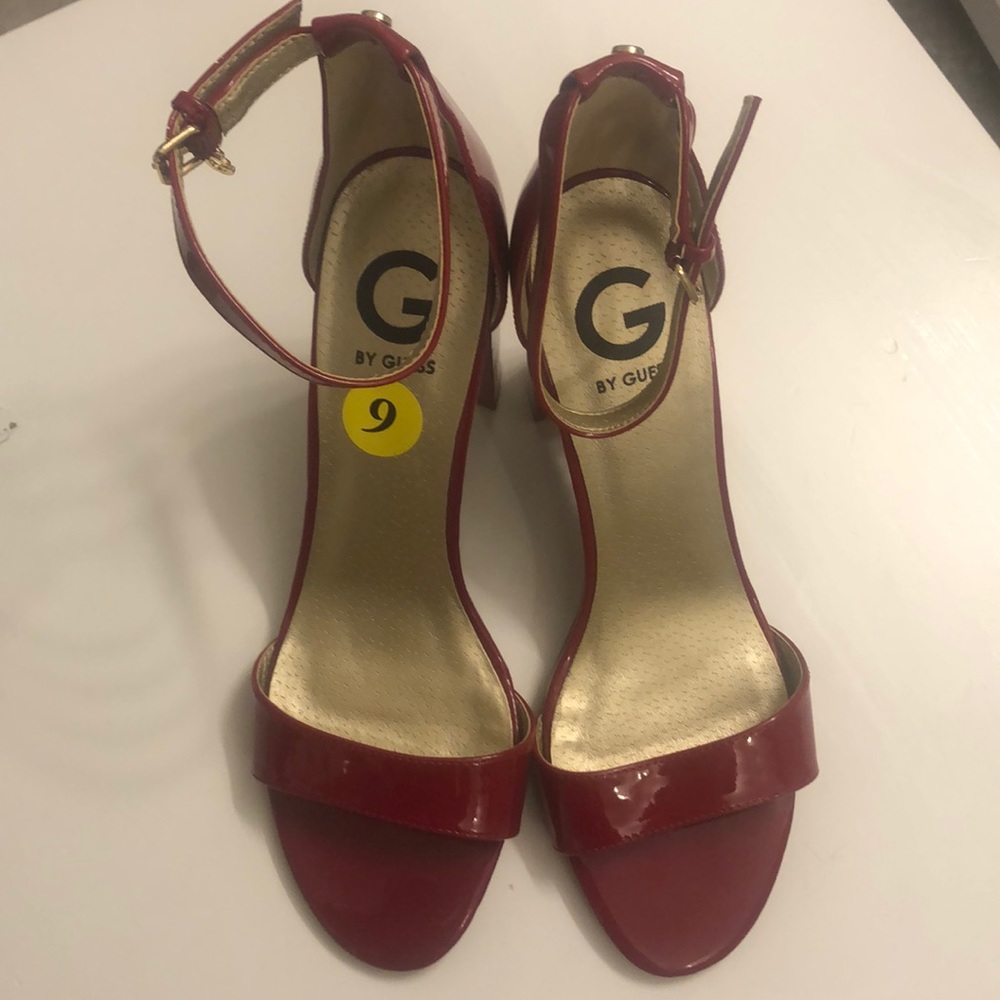 Red G by Guess wedge heels